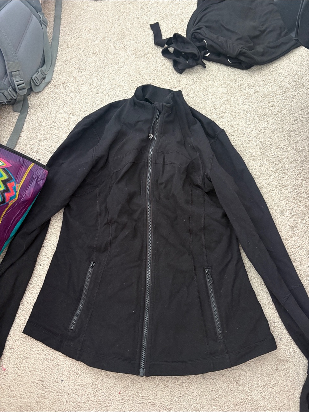 lululemon athletica Black Full-Zip Women's Jacket